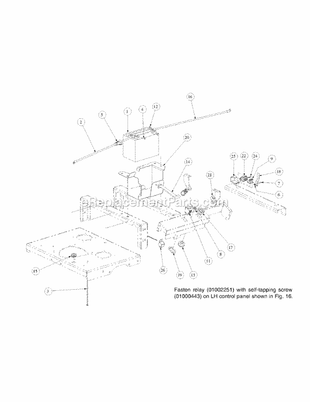 Electrical Assembly Kohler Diagram and Parts List for M60-KH 53BB5BDX750 Cub Cadet Sprayer